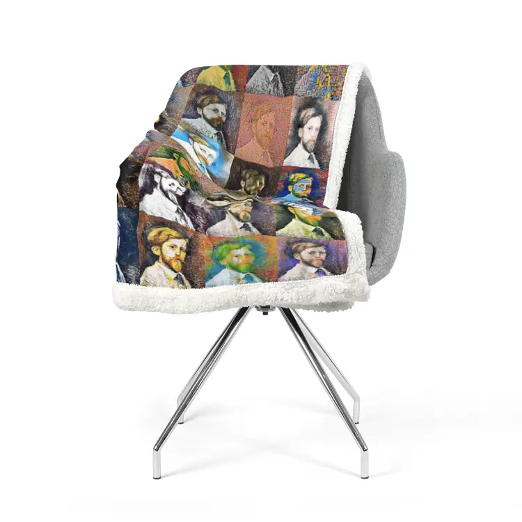 50"x60" Double-Sided Super Soft Plush Blanket - Georges Seurat Printy6