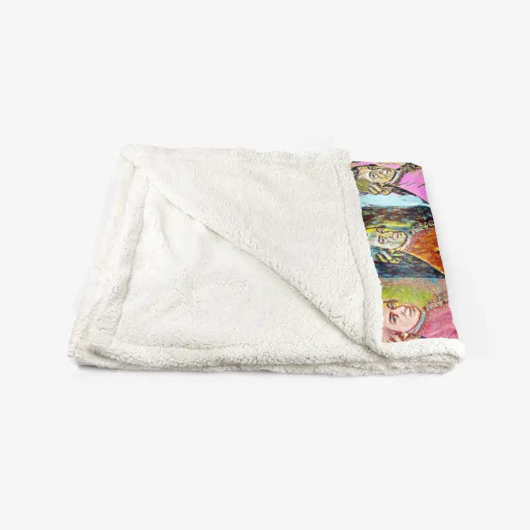 50"x60" Double-sided super soft plush blanket - Encore - Amadeus Mozart Printy6