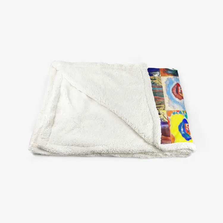 50"x60" Double-sided super soft plush blanket - School of painting - Claude Monet Printy6