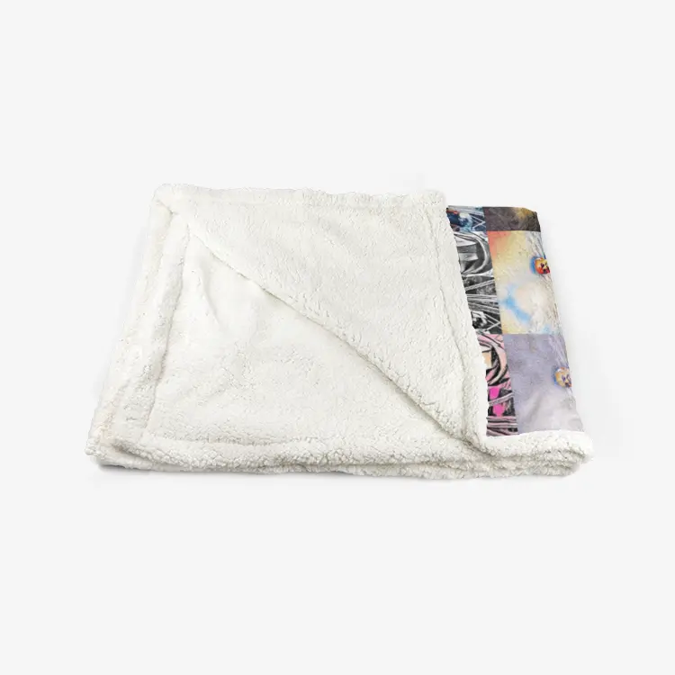 50"x60" Double-sided super soft plush blanket - School of painting - Mohammed Oumouloud Abbazi Printy6