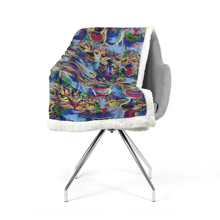 60"x78" Double-sided super soft plush blanket - Club 99 Printy6