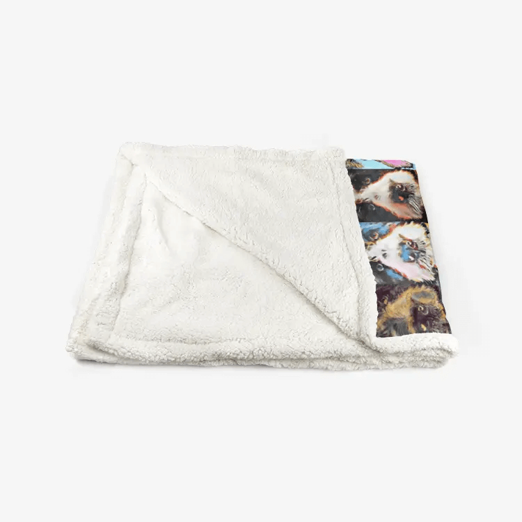 60"x78" Double-sided super soft plush blanket - Club 99 Printy6