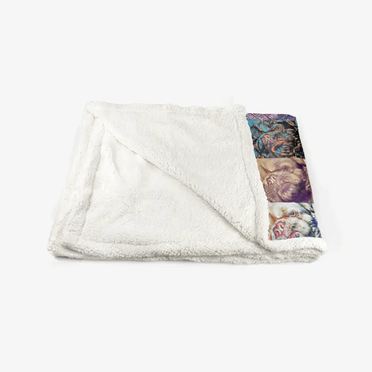60"x78" Double-sided super soft plush blanket - Club 99 Printy6