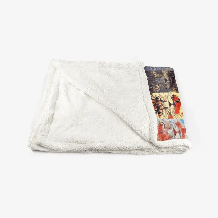 60"x78" Double-sided super soft plush blanket - Club 99 Printy6