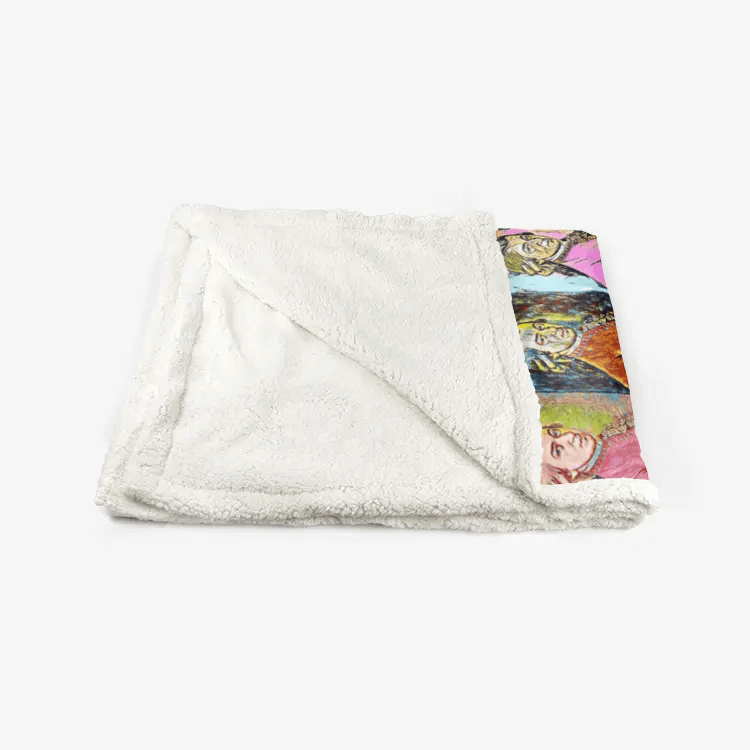 60"x78" Double-sided super soft plush blanket - Encore - Amadeus Mozart Printy6