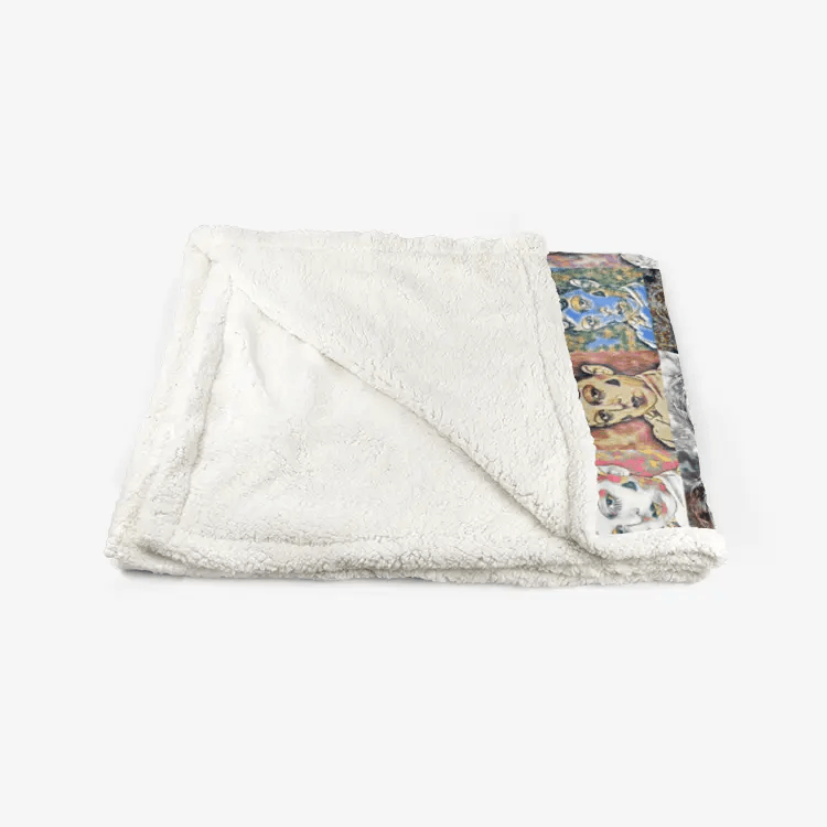 60"x78" Double-sided super soft plush blanket - Encore - Claude Cahun Printy6