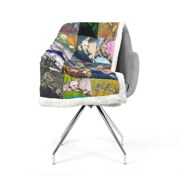 60"x78" Double-sided super soft plush blanket - Encore - Joseph Haydn Printy6