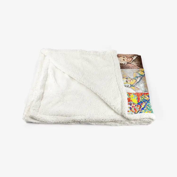 60"x78" Double-sided super soft plush blanket - Encore - Joseph Haydn Printy6