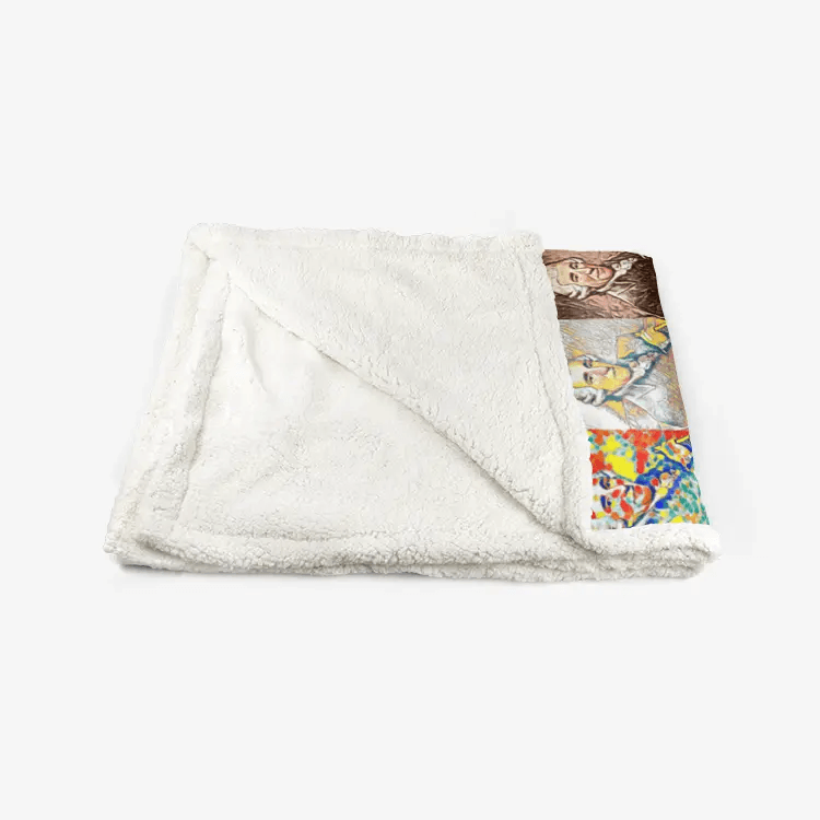 60"x78" Double-sided super soft plush blanket - Encore - Joseph Haydn Printy6