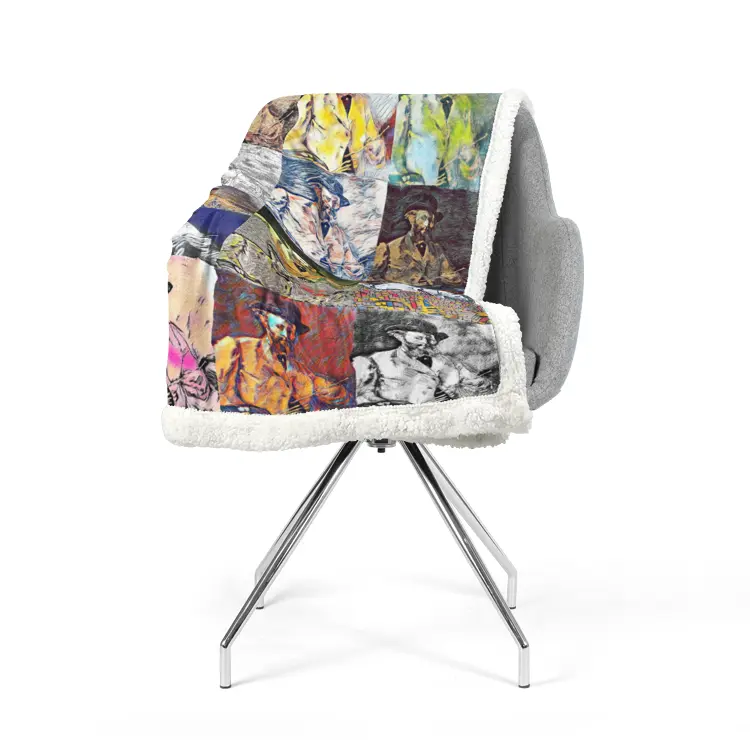 60"x78" Double-sided super soft plush blanket - School of painting - Edouard Manet Printy6