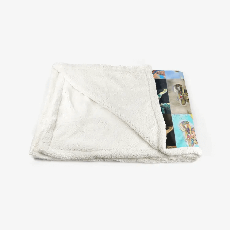 60"x78" Double-sided super soft plush blanket - School of painting - Elizabeth Lebrun Printy6