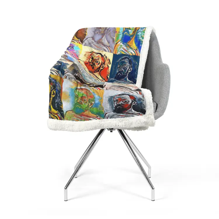 60"x78" Double-sided super soft plush blanket - School of painting - Henri Matisse Printy6