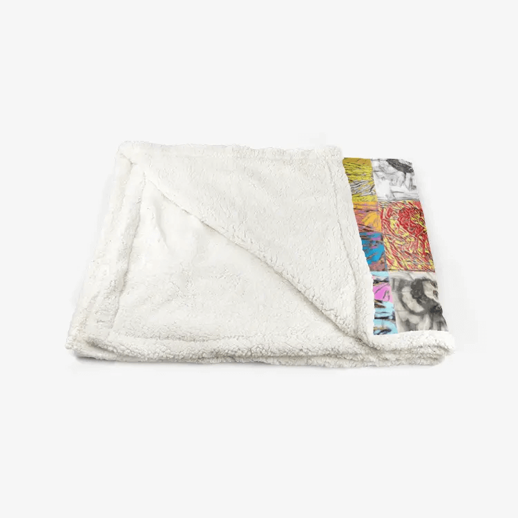 60"x78" Double-sided super soft plush blanket - School of painting - Lois Mailou Jones Printy6