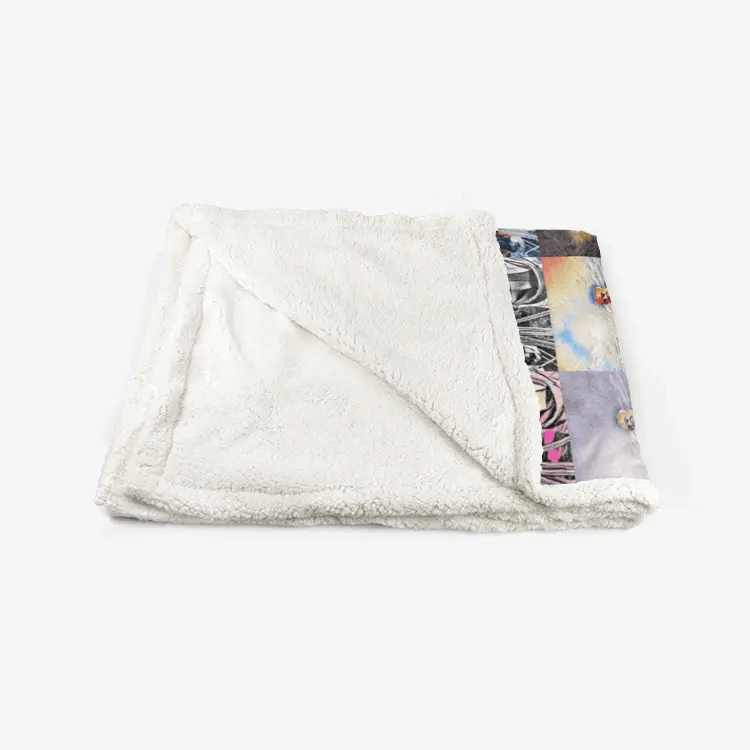 60"x78" Double-sided super soft plush blanket - School of painting - Mohammed Oumouloud Abbazi Printy6