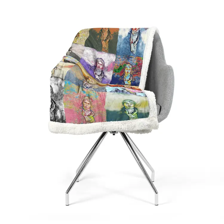 60"x78" Double-sided super soft plush blanket - School of painting - William Turner Printy6
