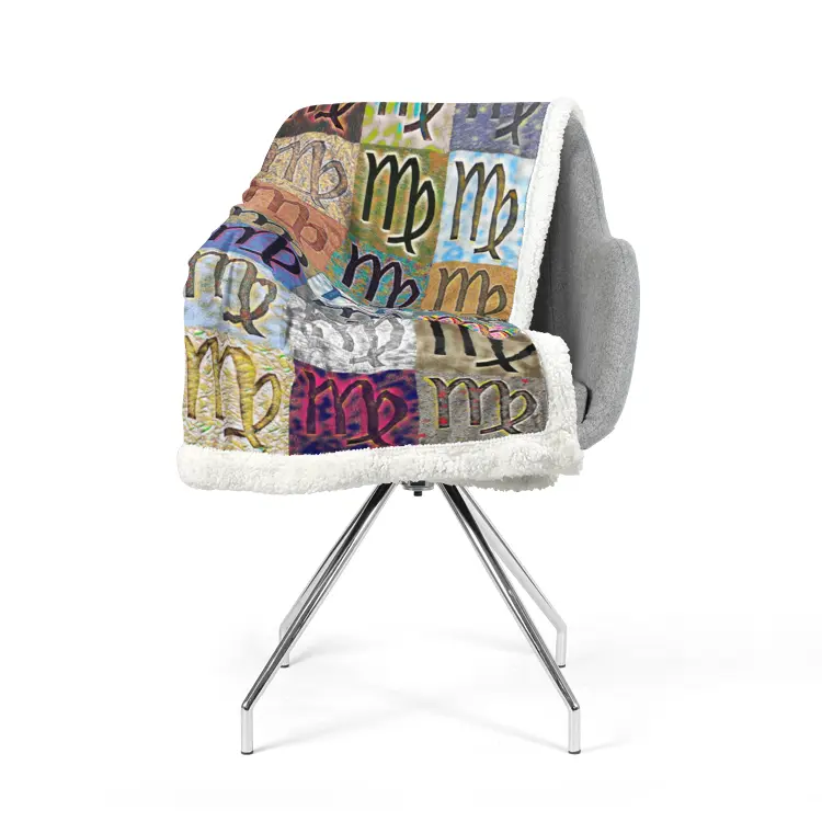60"x78" Double-sided super soft plush blanket - Virgo Printy6