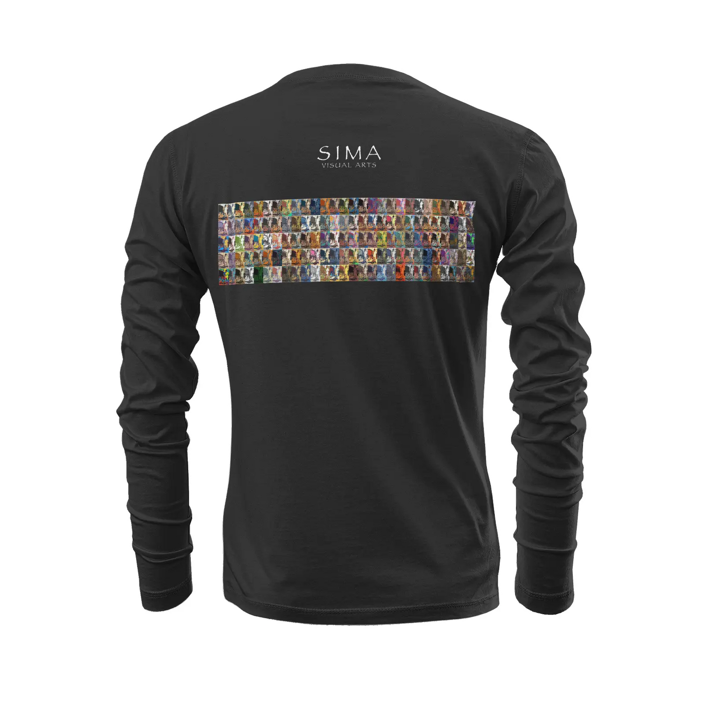 Black long sleeve t-shirt - Batbat Printy6