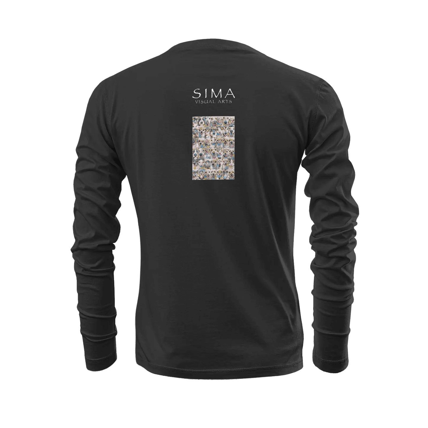 Black long sleeve t-shirt - Club 99 Printy6
