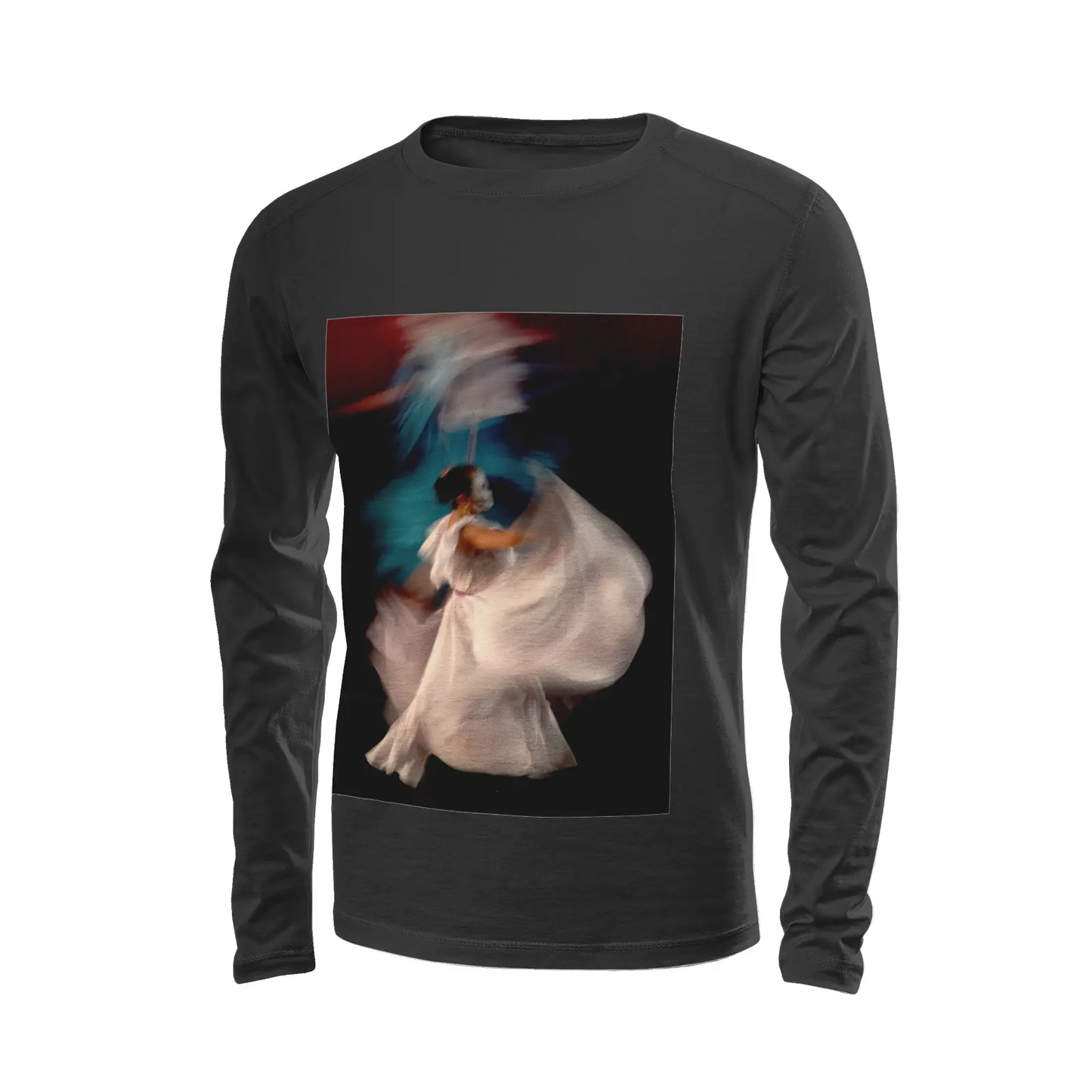 Black long sleeve t-shirt - Global Motion Dance (10) Printy6