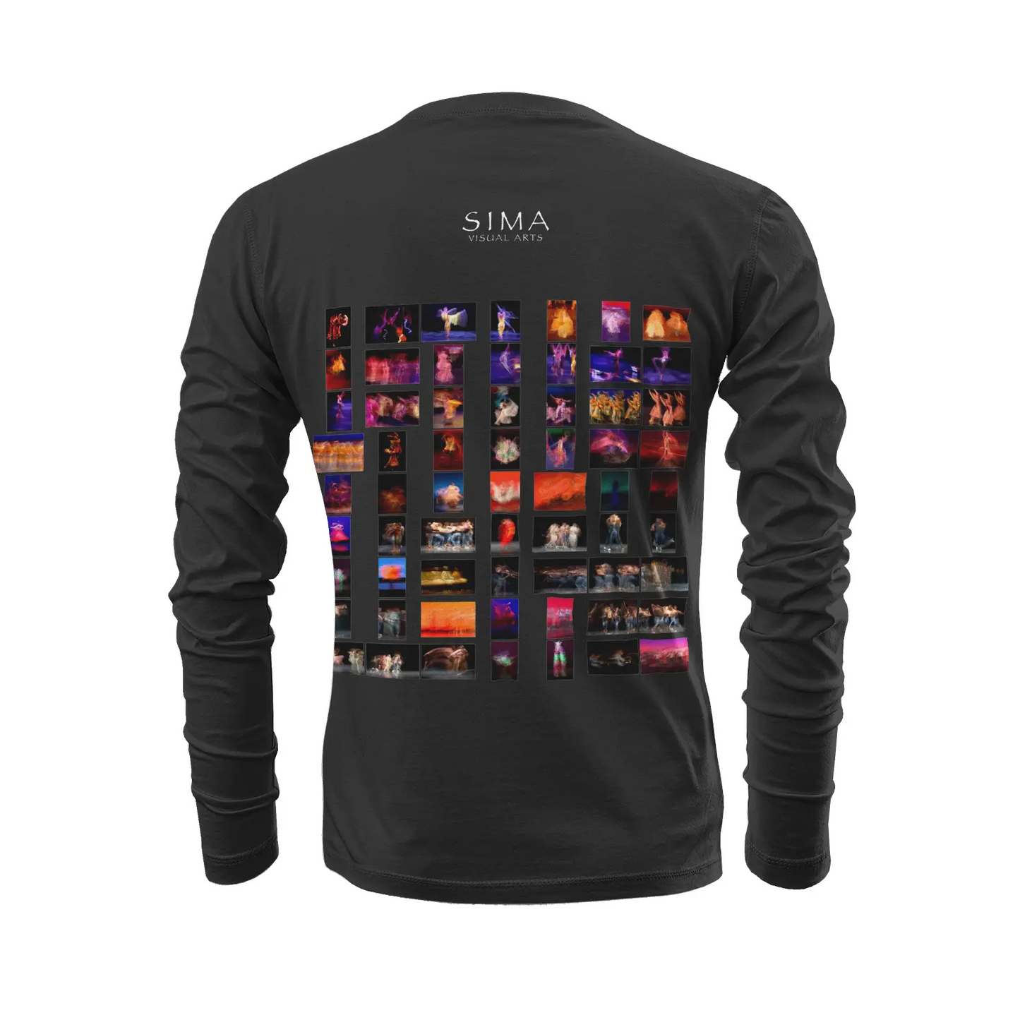 Black long sleeve t-shirt - Global Motion Dance (19) Printy6