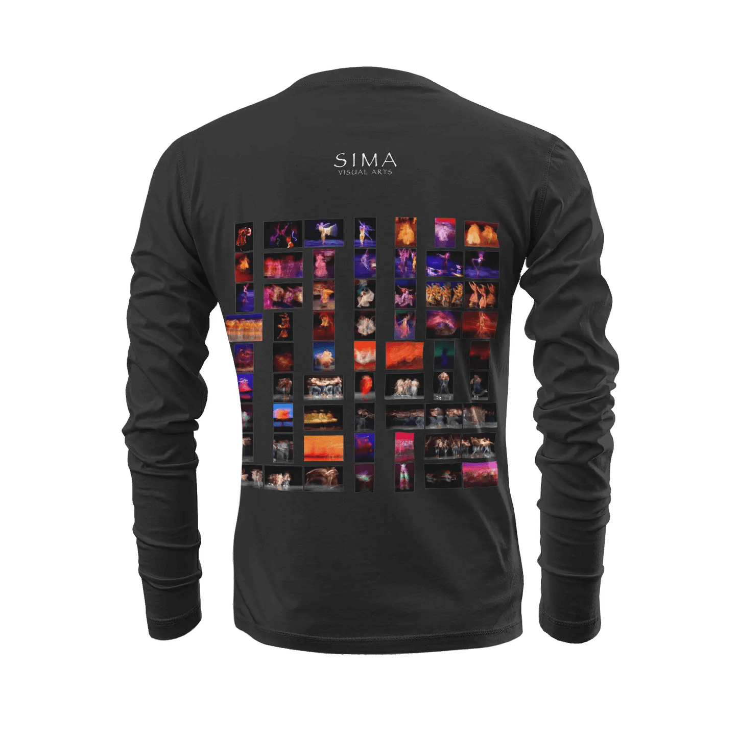 Black long sleeve t-shirt - Global Motion Dance (21) Printy6