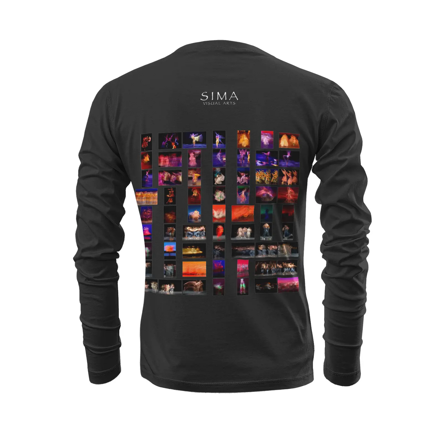 Black long sleeve t-shirt - Global Motion Dance (22) Printy6