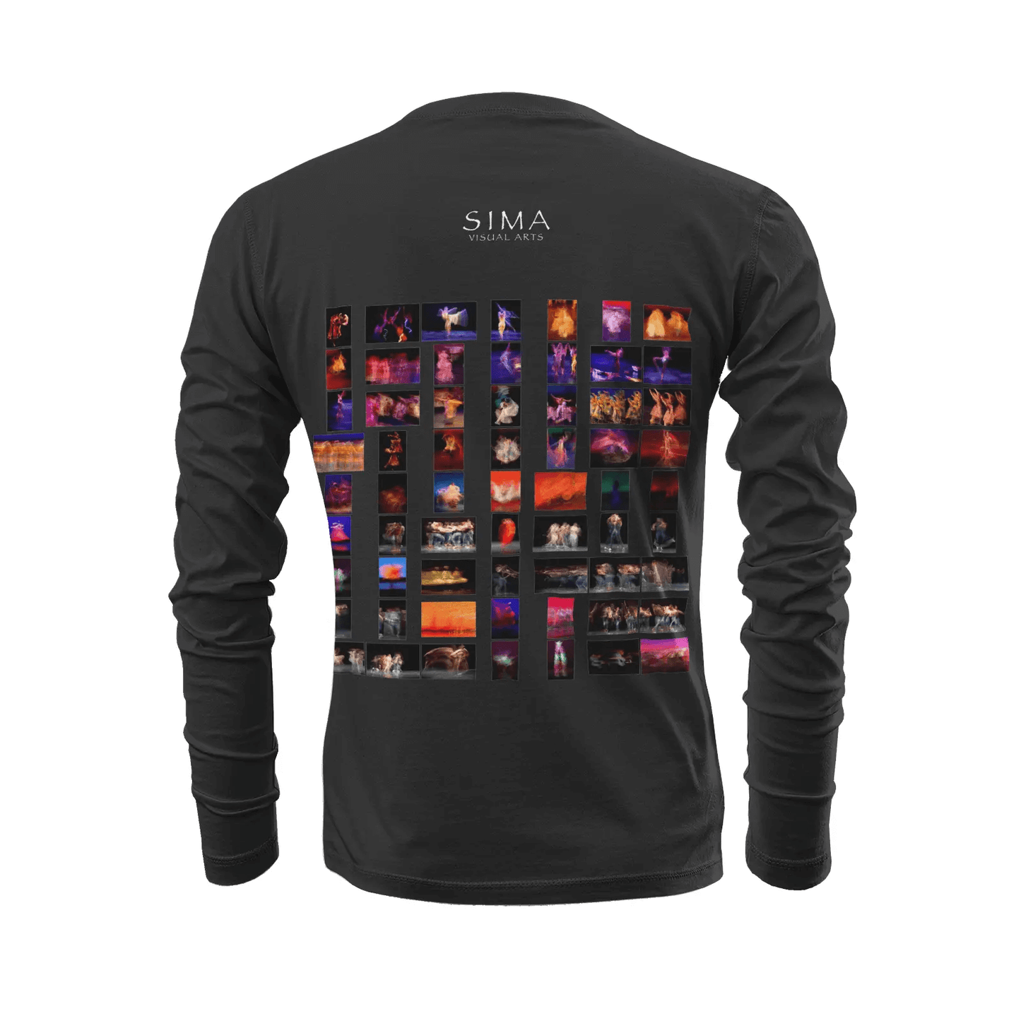 Black long sleeve t-shirt - Global Motion Dance (31) Printy6