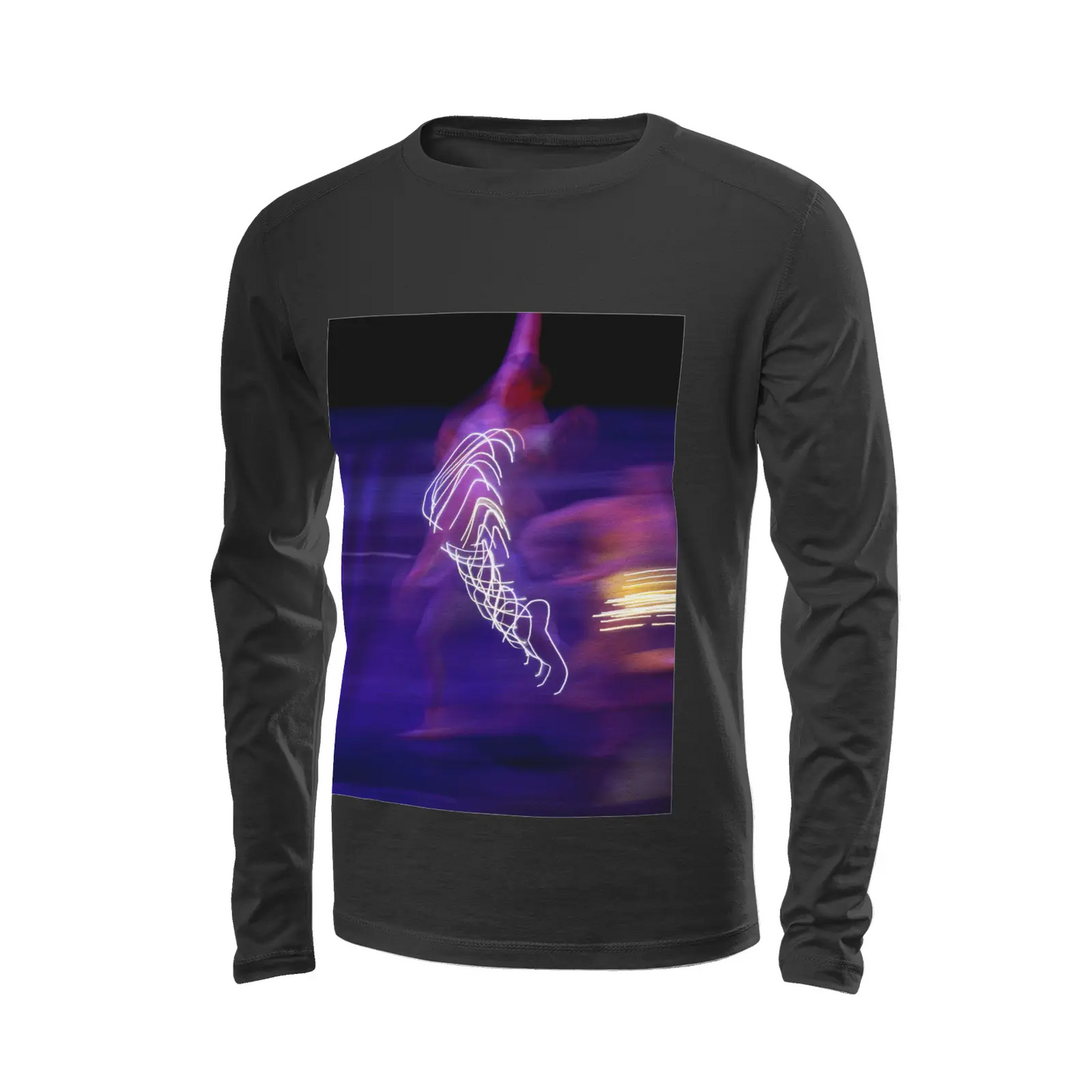 Black long sleeve t-shirt - Global Motion Dance (7) Printy6
