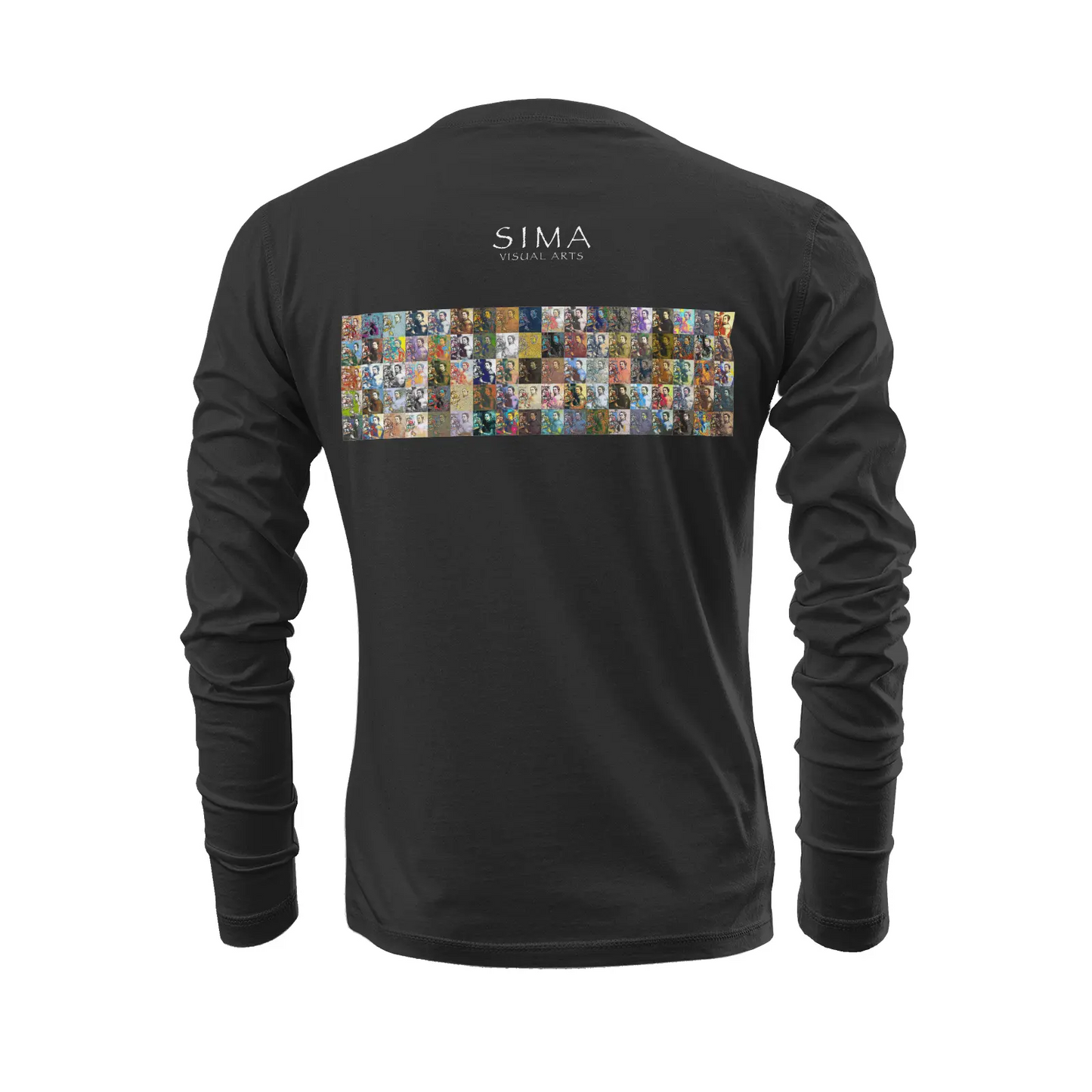 Black long sleeve t-shirt - School of painting - Sofonisba Anguissola Printy6