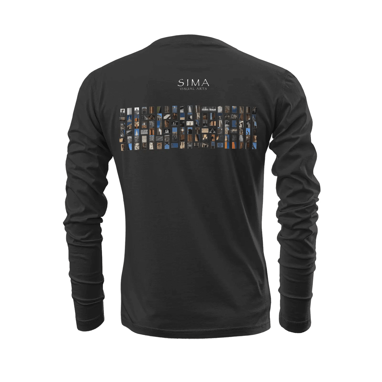 Black long sleeve t-shirt - The architecture of USC (34) Printy6