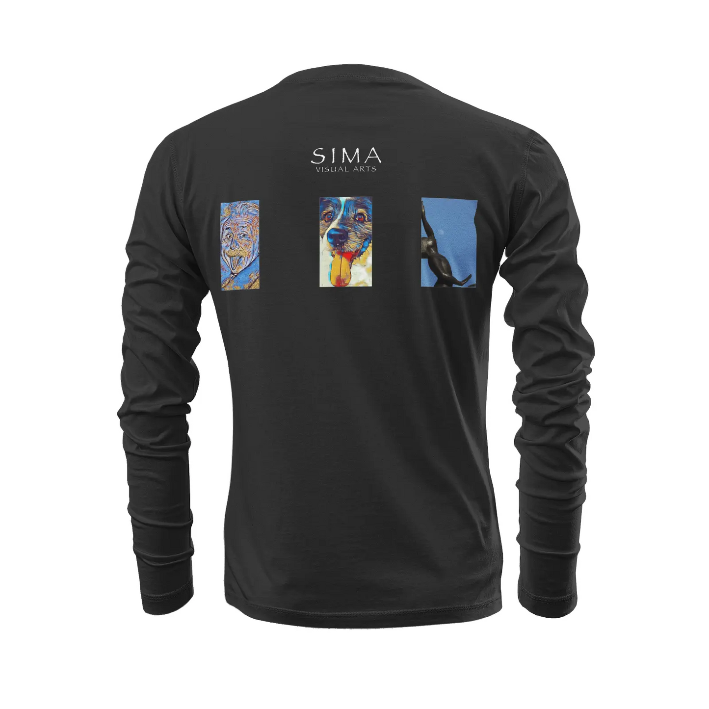 Black long sleeve t-shirt - The prophecy - Albert Einstein Printy6