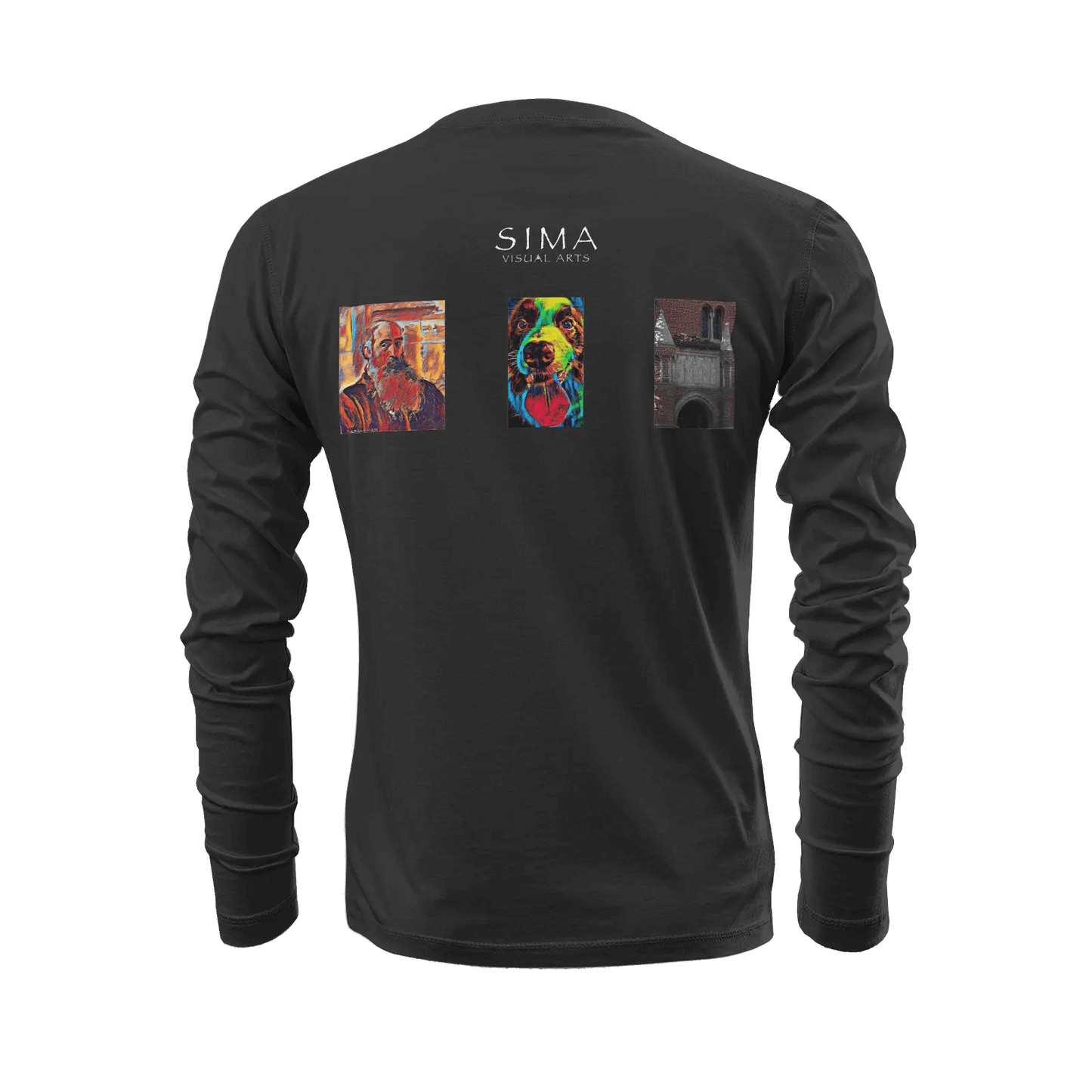 Black long sleeve t-shirt - The prophecy - Camille Pissarro Printy6
