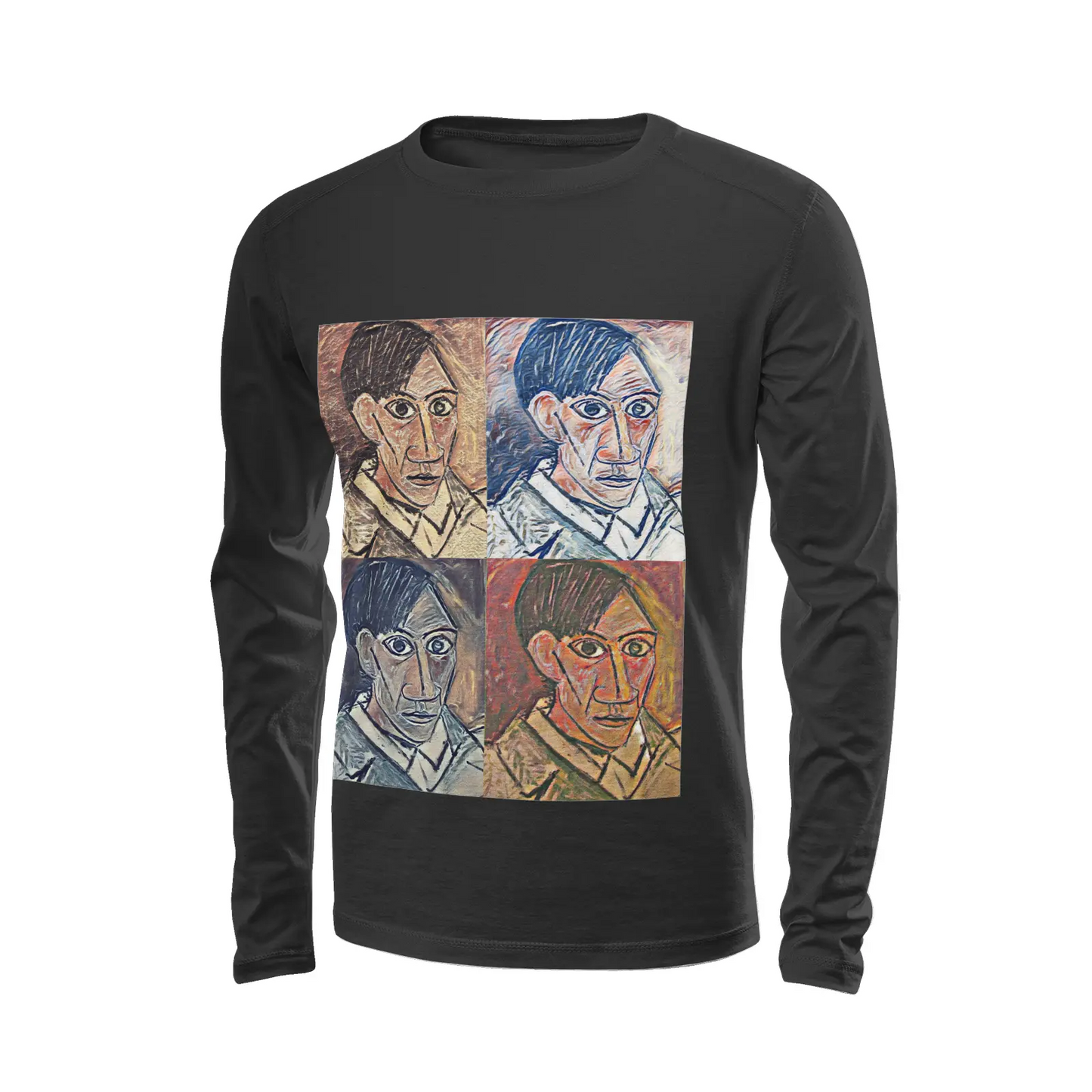 Black long sleeve t-shirt - The prophecy - Pablo Picasso Printy6