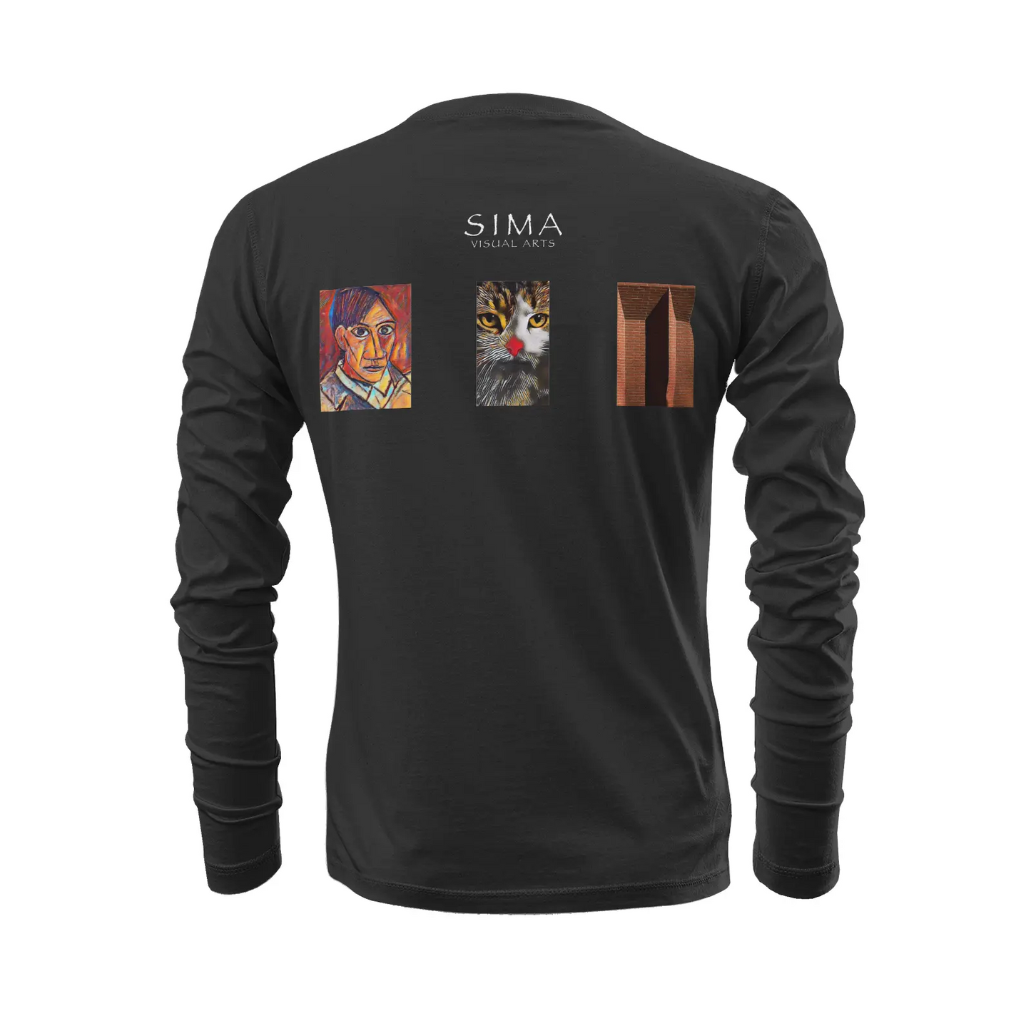 Black long sleeve t-shirt - The prophecy - USC Printy6