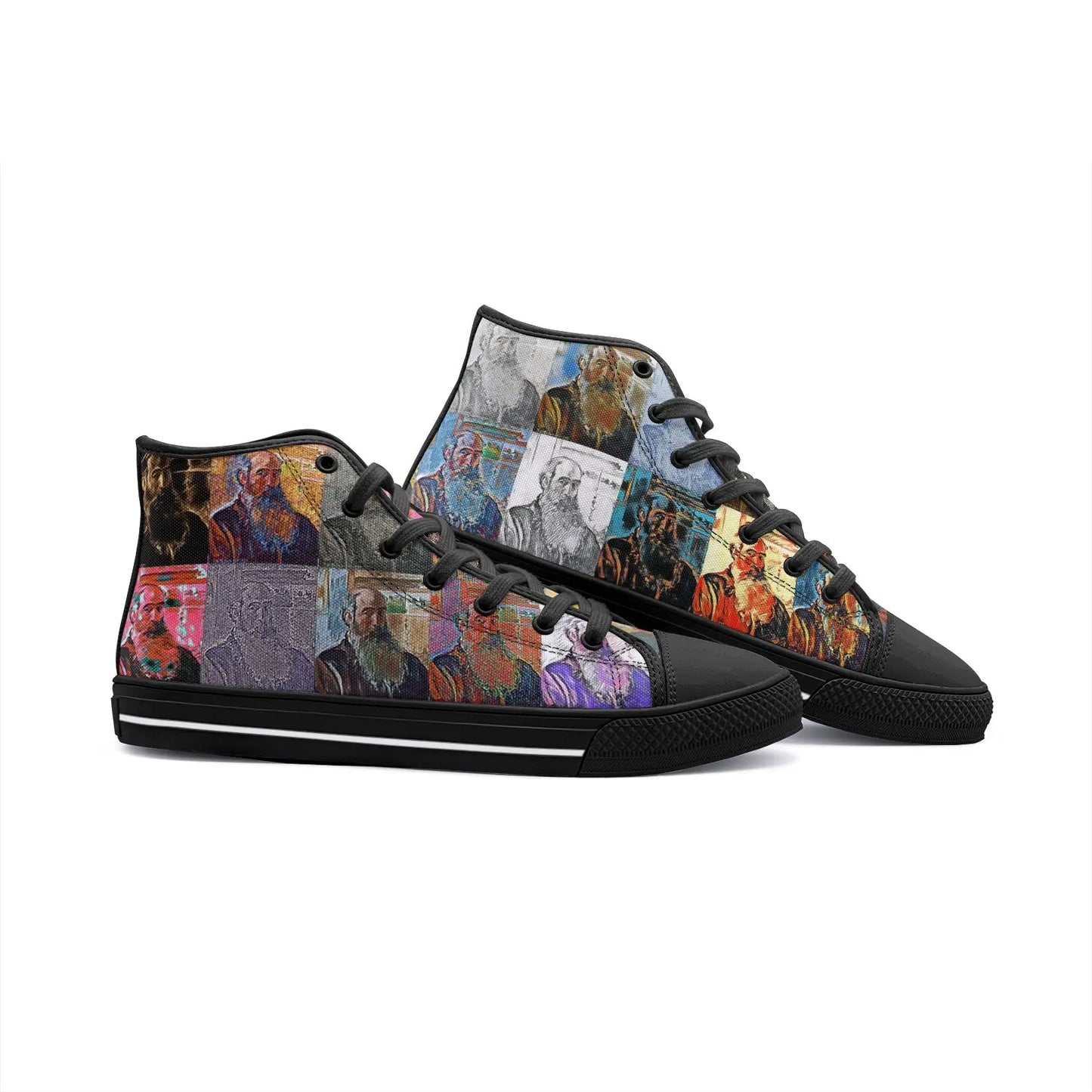 High top sneakers - School of painting - Camille Pissarro Printy6