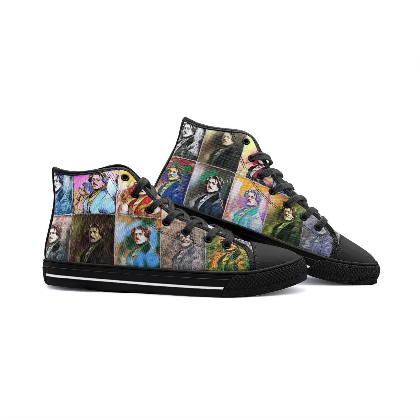 High top sneakers - School of painting - Eugene Delacroix Printy6