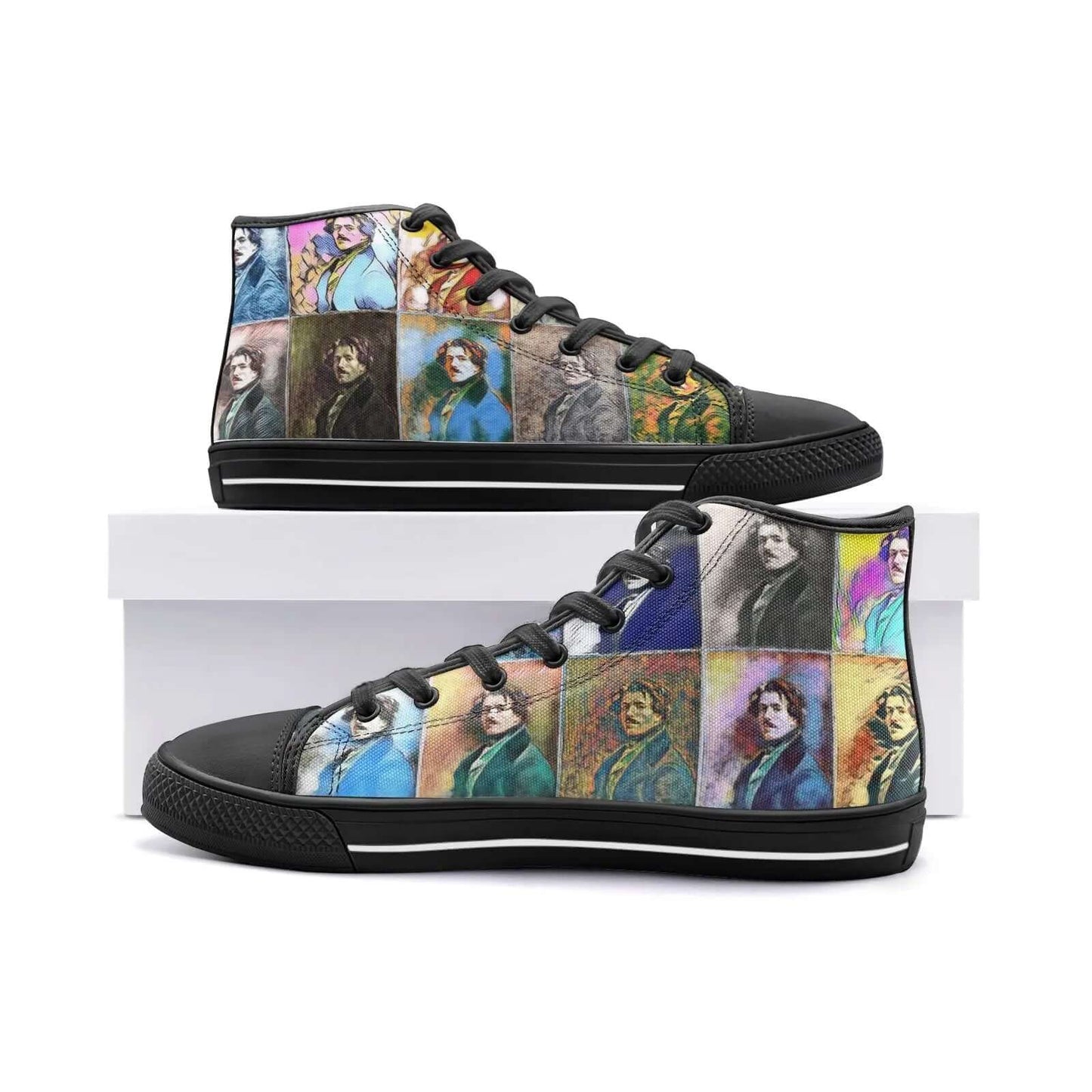 High top sneakers - School of painting - Eugene Delacroix Printy6