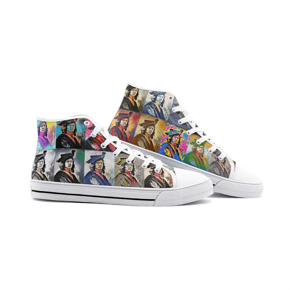 High top sneakers - School of painting - Johannes Vermeer Printy6