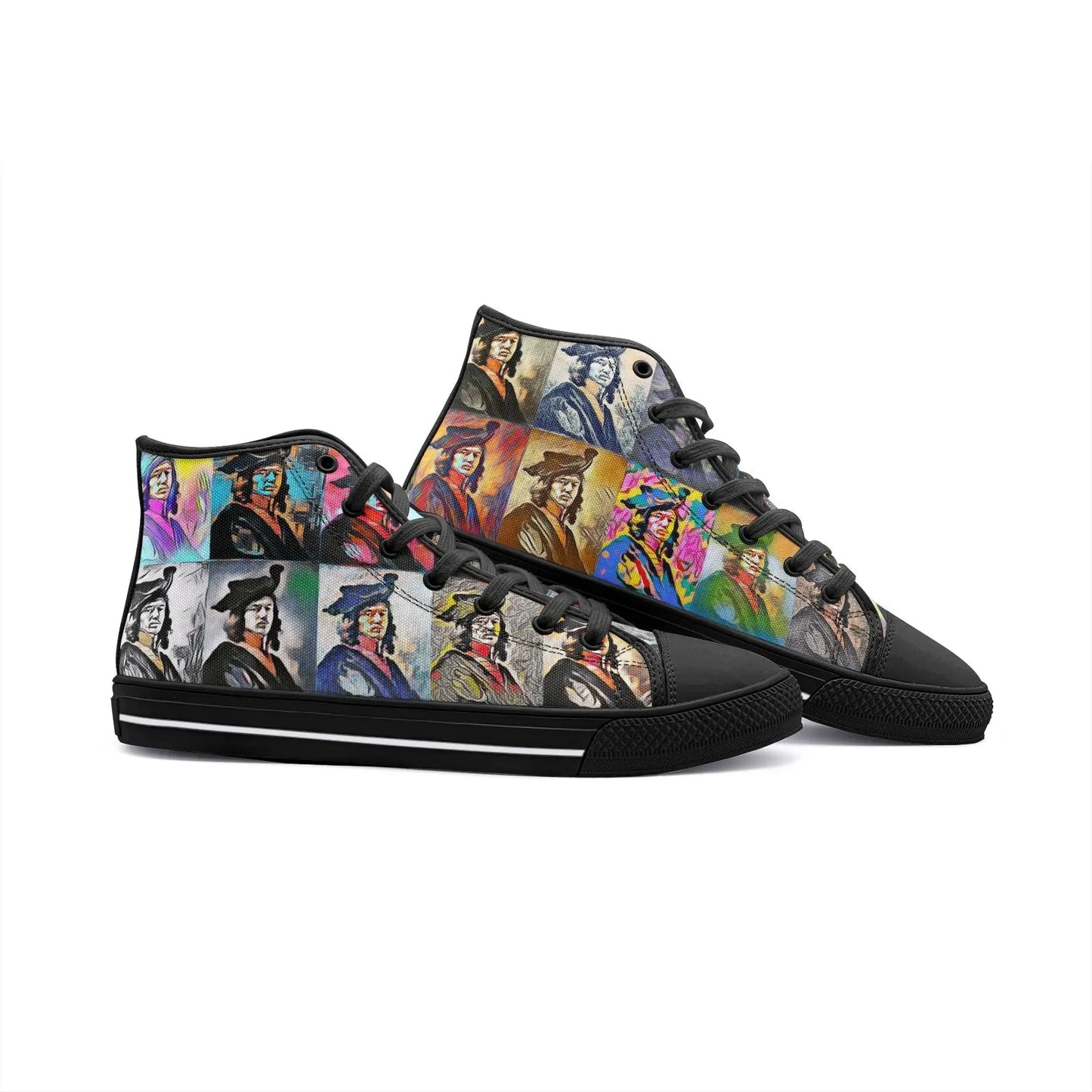 High top sneakers - School of painting - Johannes Vermeer Printy6