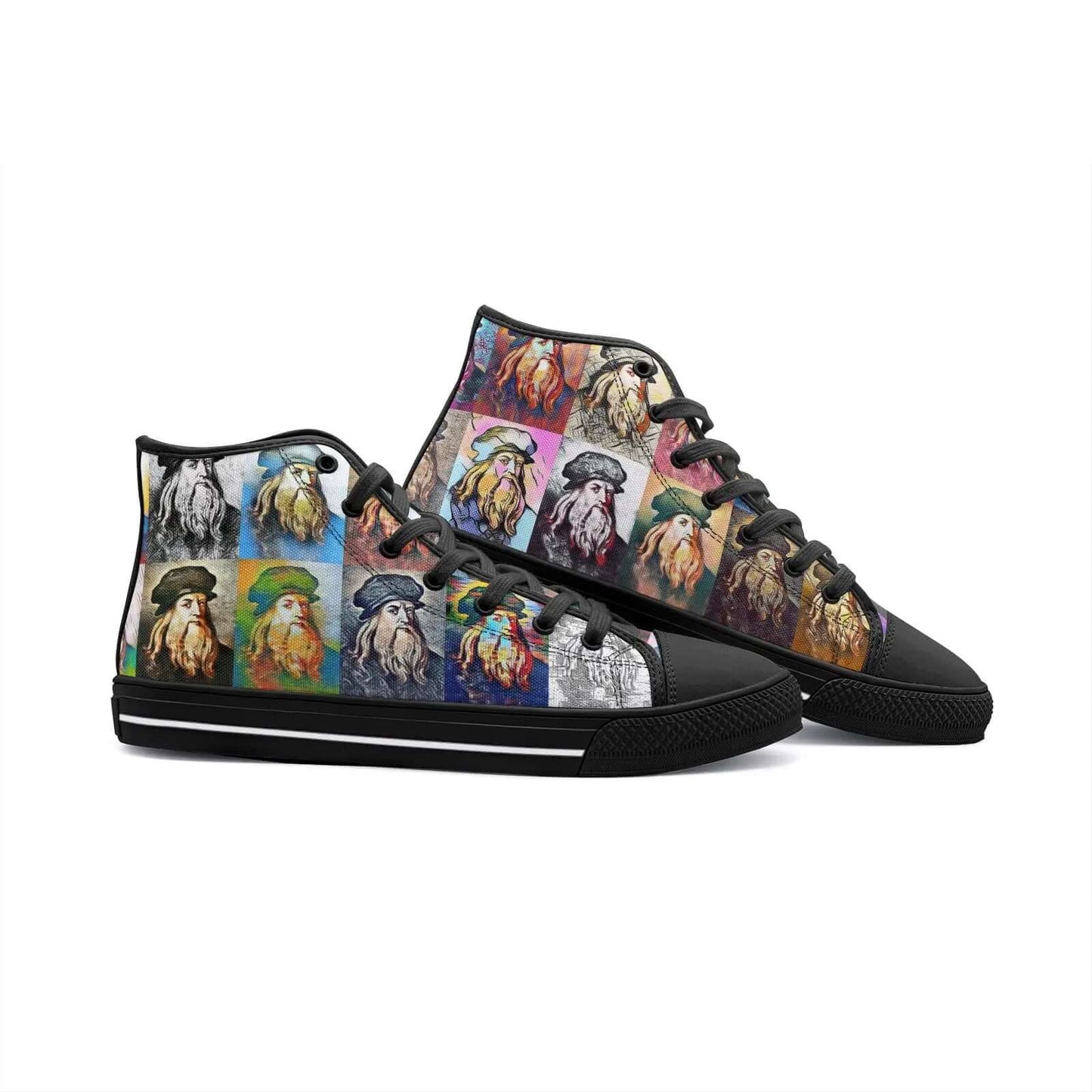 High top sneakers - School of painting - Leonardo Da Vinci Printy6