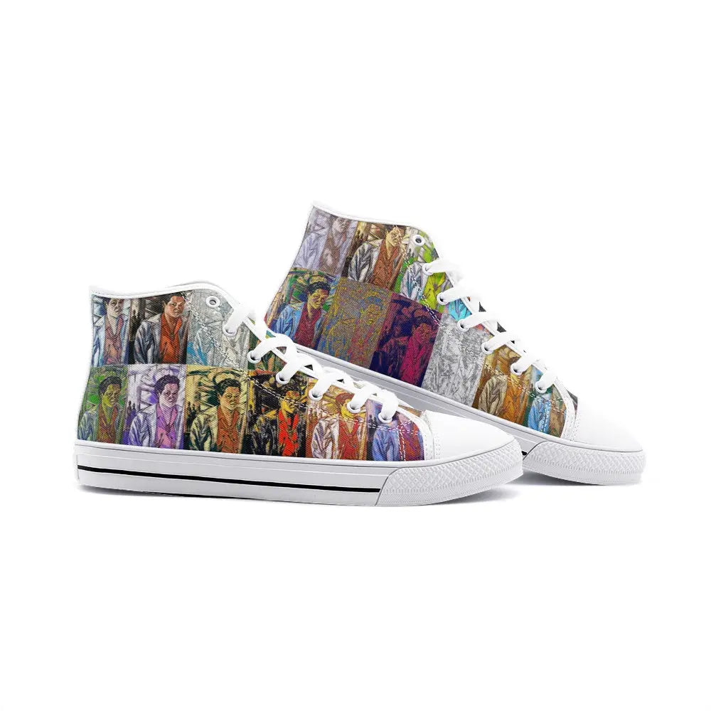 High top sneakers - School of painting - Lois Mailou Jones Printy6