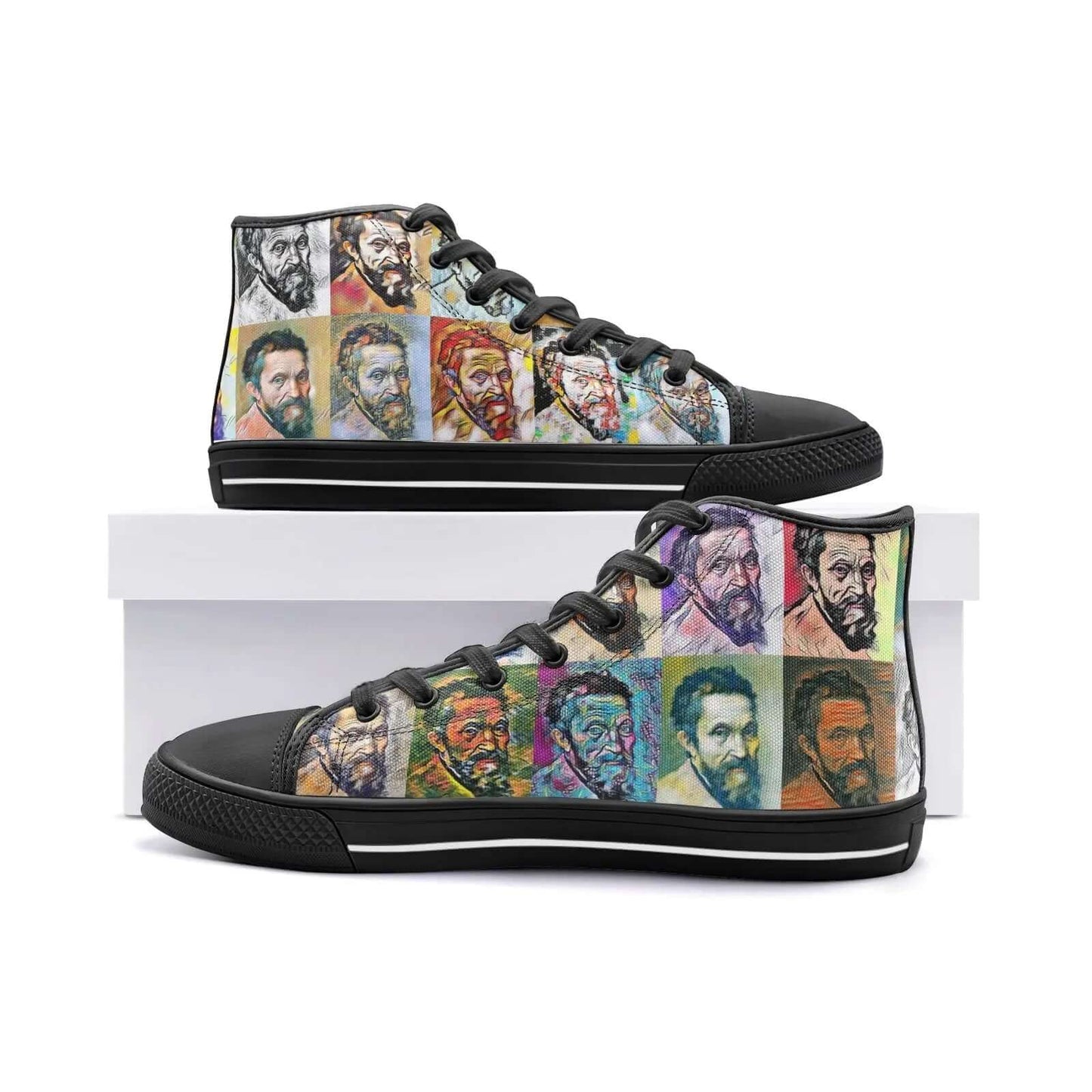High top sneakers - School of painting - Michelangelo Buonarroti Printy6