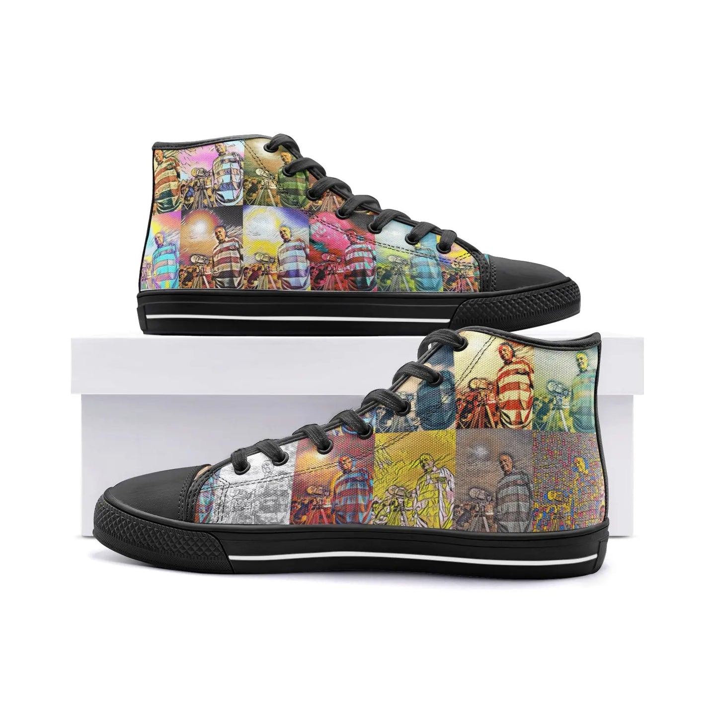 High top sneakers - School of painting - Mohammed Oumouloud Abbazi Printy6