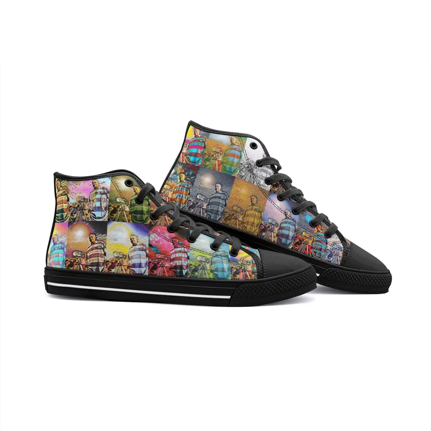 High top sneakers - School of painting - Mohammed Oumouloud Abbazi Printy6