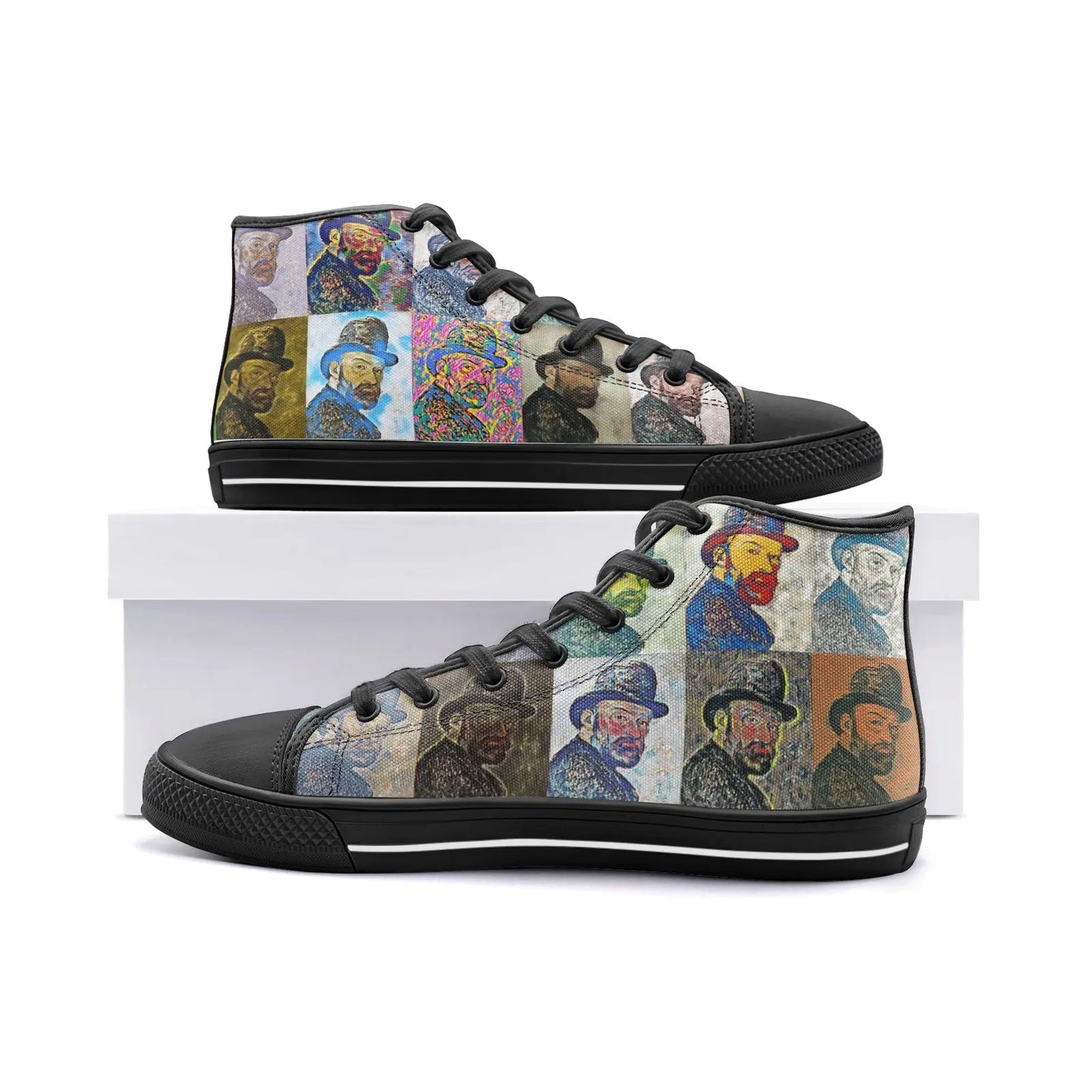High top sneakers - School of painting - Paul Cezanne Printy6