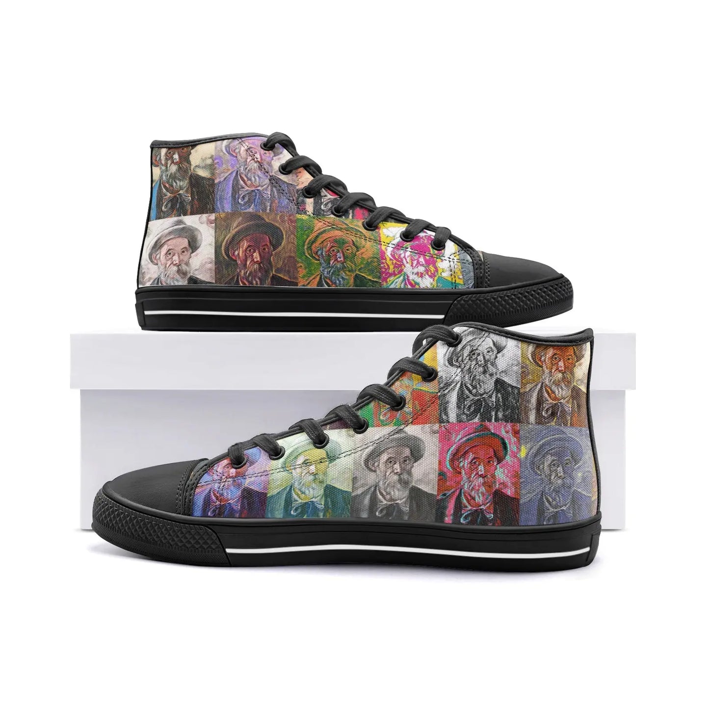 High top sneakers - School of painting - Pierre-Auguste Renoir Printy6