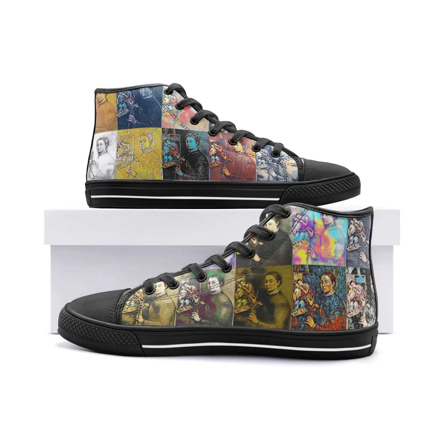 High top sneakers - School of painting - Sofonisba Anguissola Printy6