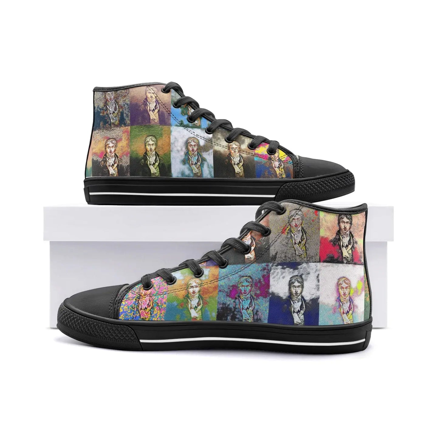 High top sneakers - School of painting - William Turner Printy6