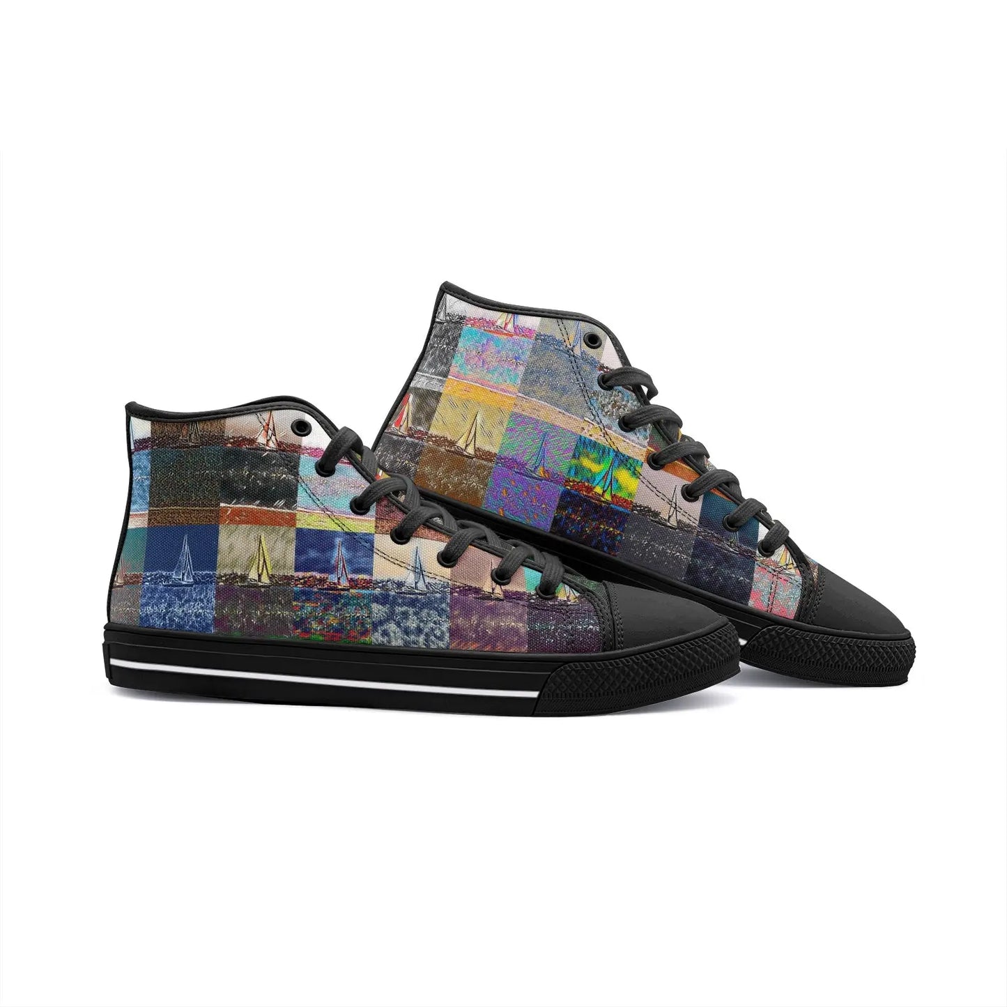 High top sneakers - The show must go on - Marina del Rey Printy6