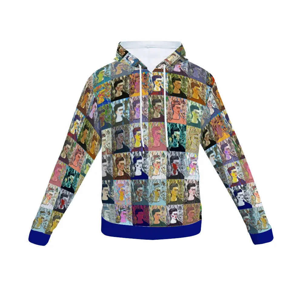 Plush hoodie with pockets - School of painting - Frida Khalo ThisNew